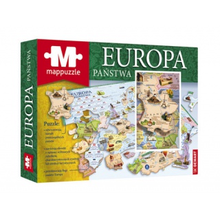MAPPUZZLE EUROPA PAŃSTWA, Akcesoria i inne, Puzzle