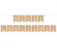 GIRLANDA PAP.MERRY CHRISTMAS LISTKI 10x13cm.250cm., Podkategoria, Kategoria