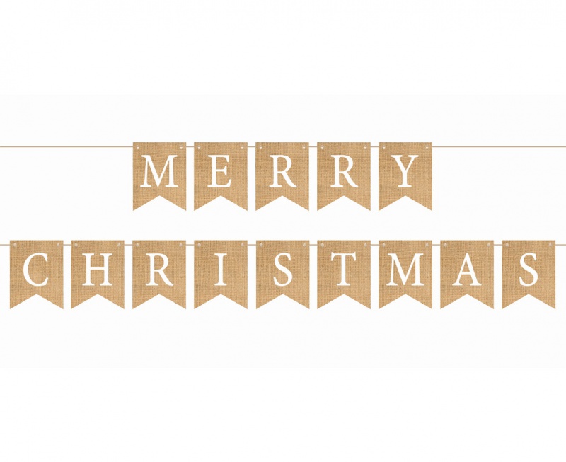GIRLANDA PAP.MERRY CHRISTMAS LISTKI 10x13cm.250cm., Podkategoria, Kategoria