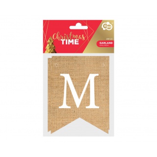 GIRLANDA PAP.MERRY CHRISTMAS LISTKI 10x13cm.250cm., Podkategoria, Kategoria