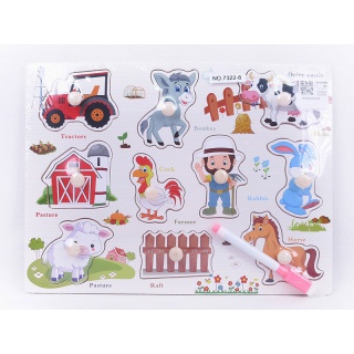 DREWNIANE PUZZLE FARMA 1117, Podkategoria, Kategoria