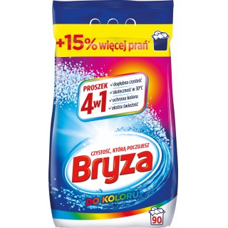 Proszek do prania BRYZA, 4w1 kolor, 5,85 kg, 90 prań, Środki czyszczące, Artykuły higieniczne i dozowniki