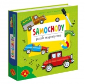 PUZZLE MAGNETYCZNE, UKŁADANKA - SAMOCHODY!, Kreatywne, Zabawki