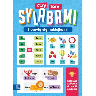 Czytam sylabami i bawię się naklejkami., Edukacyjne, Książeczki