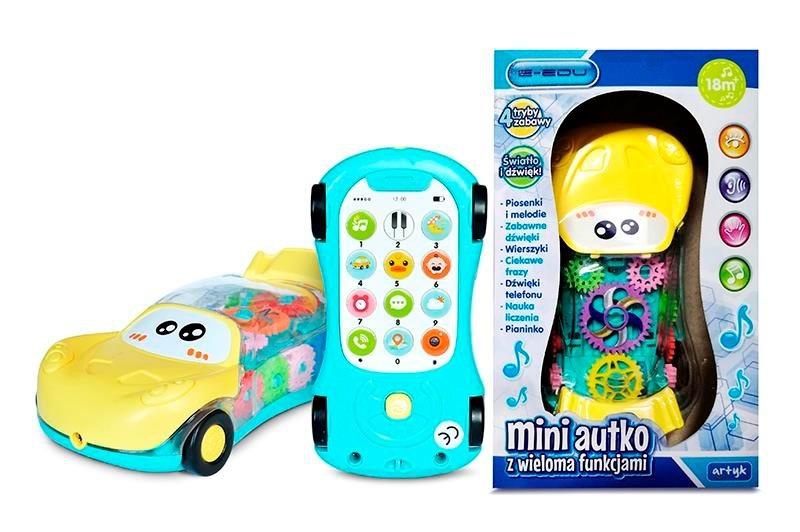 MINI AUTKO Z WIELOMA FUNKCJAMI E-EDU 48 SZT/K, Podkategoria, Kategoria