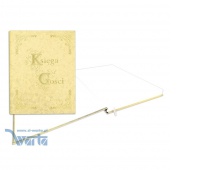 KSIĘGA GOŚCI ZŁOCONA 255x320 100K.BEŻOWA, Podkategoria, Kategoria
