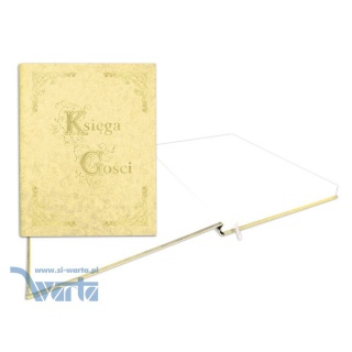 KSIĘGA GOŚCI ZŁOCONA 255x320 100K.BEŻOWA, Podkategoria, Kategoria