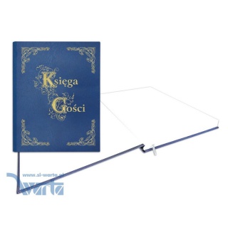 KSIĘGA GOŚCI ZŁOCONA 255x320 100K.GRANATOWA, Podkategoria, Kategoria