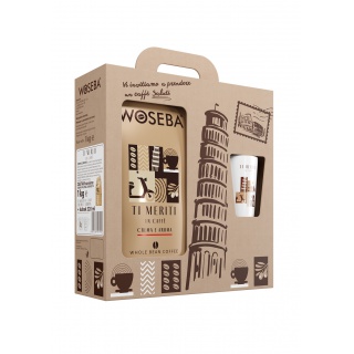 ZESTAW KAWA WOSEBA, TI MERITI, CREMA E AROMA, ZIARNISTA, 1000G + KUBEK 320ML, Promocje, ~ Nagrody
