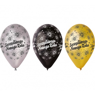 BALONY PREMIUM "SZCZĘŚLIWEGO NOWEGO ROKU" MET./6/, Podkategoria, Kategoria