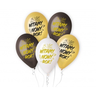 BALONY PREMIUM HEL WITAMY NOWY ROK 13" 5szt., Podkategoria, Kategoria