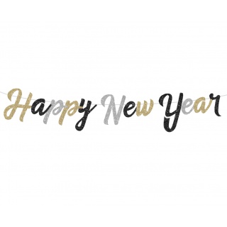 GIRLANDA PAPIEROWA B&C Happy New Year BROKAT.250cm, Podkategoria, Kategoria