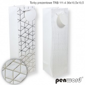 TORBA PREZENTOWA TRB 111-4 36x10,5x10,5cm, Torby ozdobne, Art. dekoracyjne i prezentowe