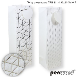 TORBA PREZENTOWA TRB 111-4 36x10,5x10,5cm, Torby ozdobne, Art. dekoracyjne i prezentowe