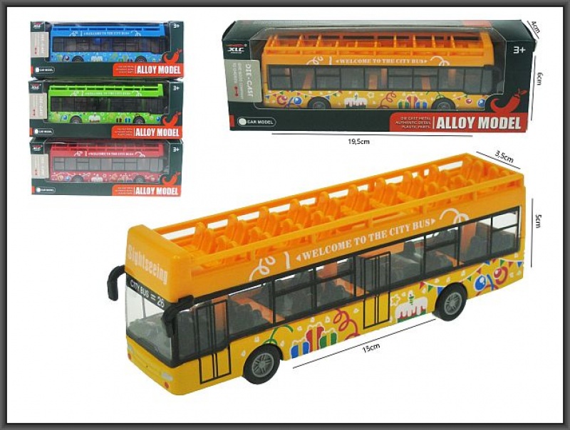 AUTOBUS 15CM NAPĘD 4-KOLORY 1210-1D36 2320, Podkategoria, Kategoria