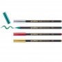 Metallic pen with brush tip e-1340 EDDING, Xmas set, 4pcs.
