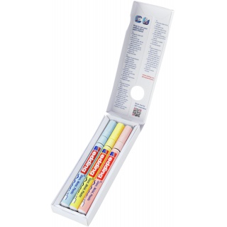 Marker olejowy błyszczący e-751 EDDING, 1-2mm, 3 szt., mix kolorów pastelowych, Markery, Artykuły do pisania i korygowania
