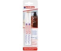 Glossy oil marker e-751 EDDING, 1-2mm, 2 pcs, blister, white