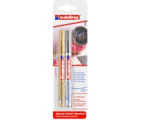 Glossy oil marker e-780 EDDING, 0,8mm, 2 pcs, blister, mix colors