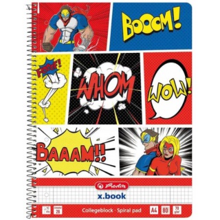 BRULION NA SPIRALI A4 80k.KR COMIC, Kołonotatniki, Zeszyty i bloki