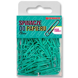 Penmate Spinacze do papieru 28mm zielononiebieskie, Podkategoria, Kategoria