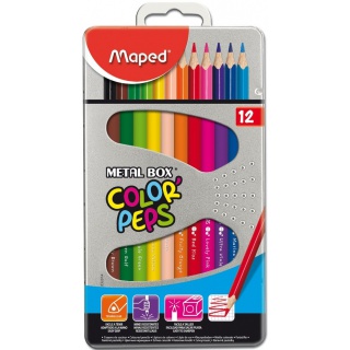 KREDKI COLOR PEPS 12KOL.OP.METALOWE, Podkategoria, Kategoria