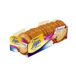 Ciastka owsiane z żurawiną TAGO, 185g, Ciastka, Artykuły spożywcze