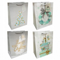 Gift Bags INCOOD Christmas tree, garland, gifts, 18x23cm