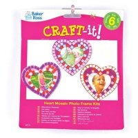 Photo frame BAKER ROSS, hearts with magnet, 6 pcs, mix colors