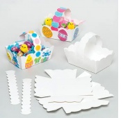 Koszyczki kartonowe BAKER ROSS do prac kreatywnych, 12 szt., białe, Produkty kreatywne, Artykuły szkolne