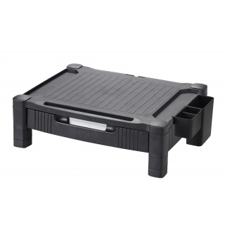 Podstawka pod monitor Q-Connect, 43,4x33,6cm, z regulacją wysokości, czarna, Ergonomia, Akcesoria komputerowe