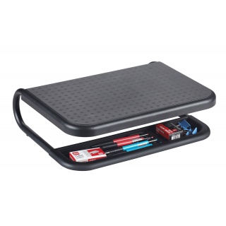 Podstawka pod monitor Q-Connect, 38x29,5cm, z regulacją wysokości, czarna, Ergonomia, Akcesoria komputerowe