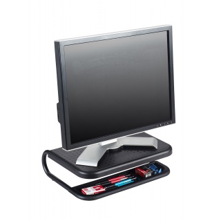 Podstawka pod monitor Q-Connect, 38x29,5cm, z regulacją wysokości, czarna, Ergonomia, Akcesoria komputerowe