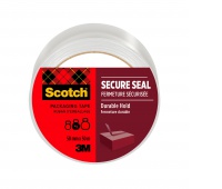 Taśma pakowa SCOTCH Secure Seal, 50mm, 50m, transparentna, Taśmy pakowe, Koperty i akcesoria do wysyłek
