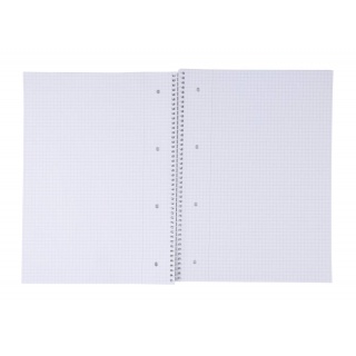 Kołonotatnik OFFICE PRODUCTS, A4, w kratkę, 80 kart., 70gsm, Kołonotatniki, Zeszyty i bloki
