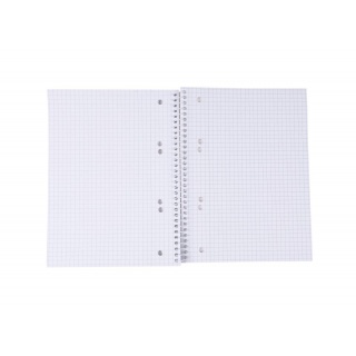 Kołonotatnik OFFICE PRODUCTS, A5, w kratkę, 80 kart., 70gsm, Kołonotatniki, Zeszyty i bloki
