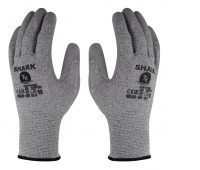 Gloves TK SHARK, anti-scratch, size 6, gray