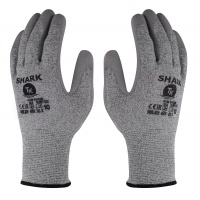 Gloves TK SHARK, anti-scratch, size 6, gray