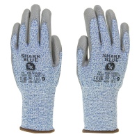 Gloves TK SHARK, anti-scratch, size 7, blue