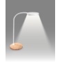 Lampka na biurko CEP CLED-0290, Flex, biały z el. drewna, Lampki, Urządzenia i maszyny biurowe