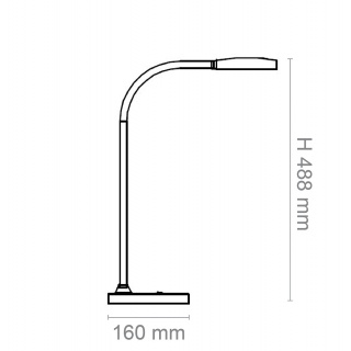 Lampka na biurko CEP CLED-0290, Flex, biały, Lampki, Urządzenia i maszyny biurowe