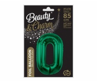 BALON FOLIOWY B&C CYFRA "0" ZIELEŃ BUTELKOWA 85cm., Podkategoria, Kategoria