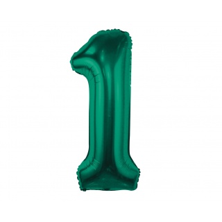 BALON FOLIOWY B&C CYFRA "1" ZIELEŃ BUTELKOWA 85cm., Podkategoria, Kategoria