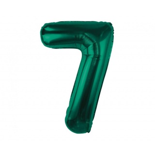 BALON FOLIOWY B&C CYFRA "7" ZIELEŃ BUTELKOWA 85cm., Podkategoria, Kategoria