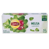 Tea LIPTON herbal, lemon balm with pomegranate, 20 bags
