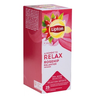 Herbata LIPTON Relax, dzika róża, 25 torebek, Herbaty, Artykuły spożywcze