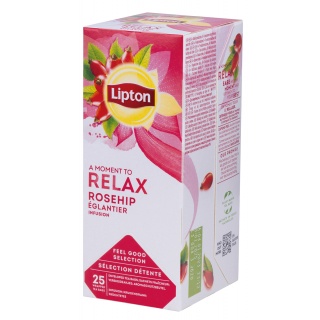 Herbata LIPTON Relax, dzika róża, 25 torebek, Herbaty, Artykuły spożywcze