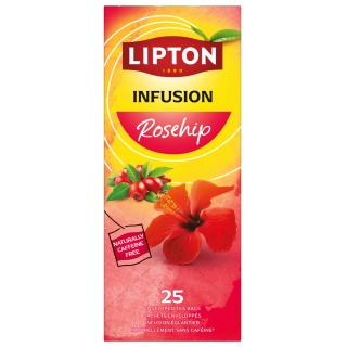 Herbata LIPTON Feel Good Selection, Relax, dzika r&oacute;ża, 25 kopert