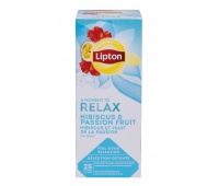 Herbata LIPTON Relax, hibiskus marakuja, 25 torebek, Herbaty, Artykuły spożywcze