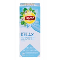 Herbata LIPTON Relax, mięta, 25 torebek, Herbaty, Artykuły spożywcze